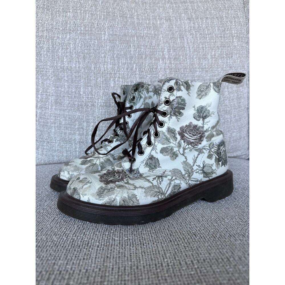 Doc Marten White Tapestry Pascal Boots